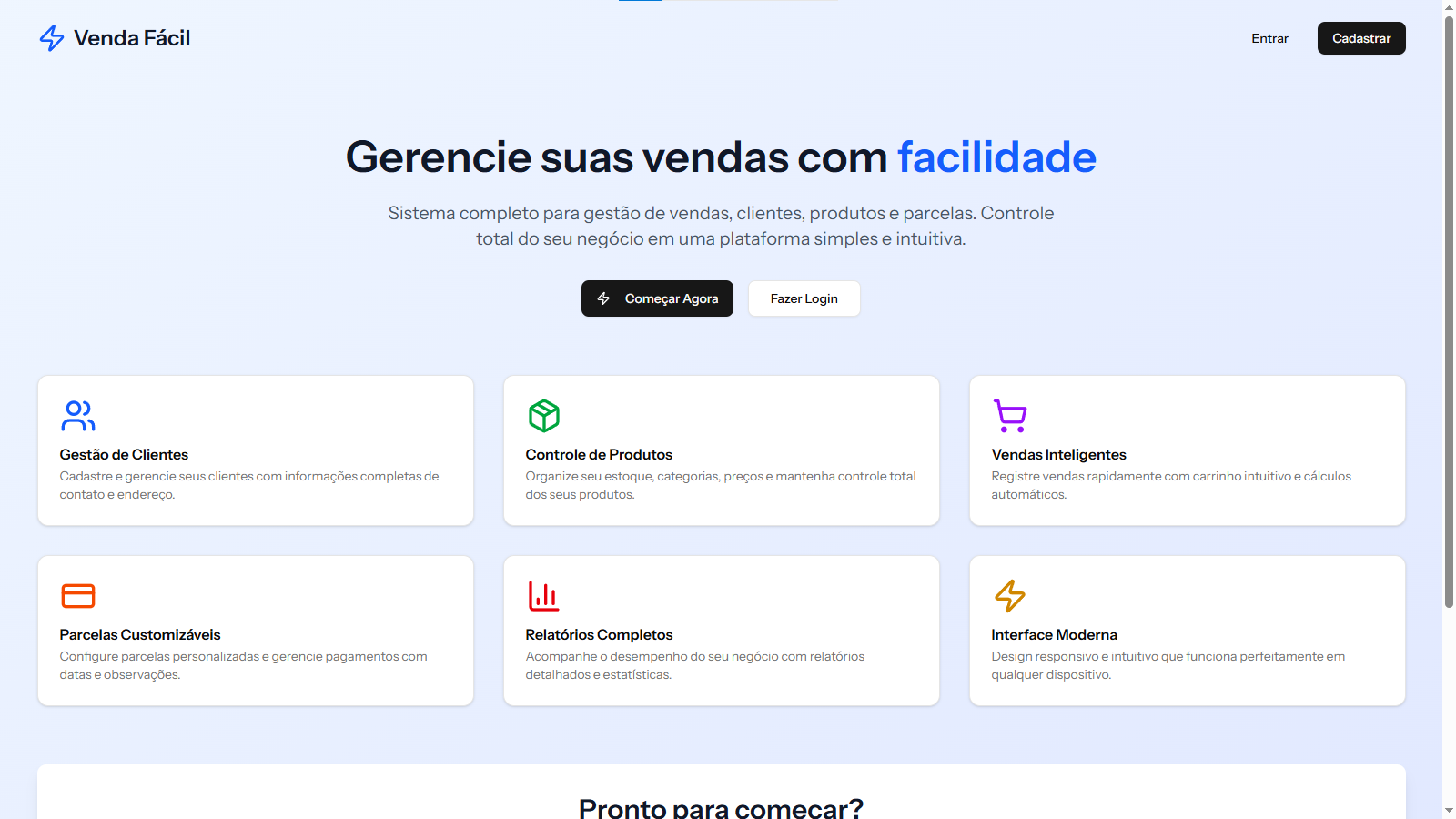 Venda Fácil Project